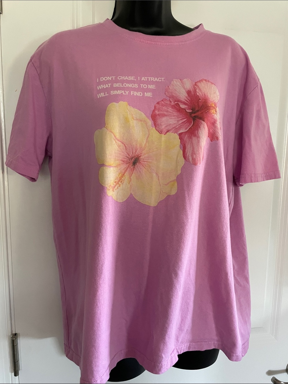 Edikted Pink Floral Oversized T-Shirt